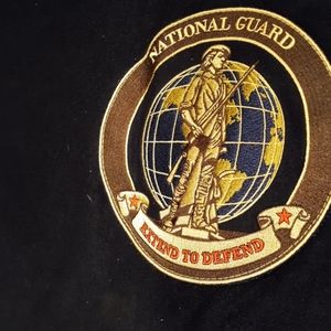 National Guard carry picnic blanket